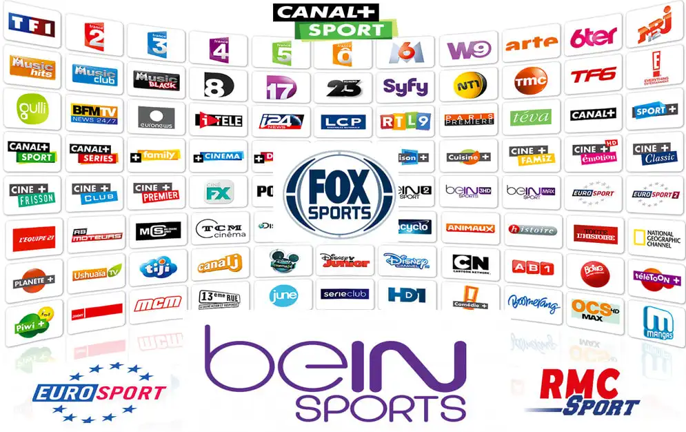 Chaînes en direct Chaînes sportives en direct dans l'application IPTV